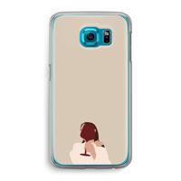 I drink wine: Samsung Galaxy S6 Transparant Hoesje