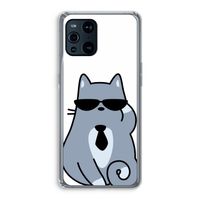 Cool cat: Oppo Find X3 Transparant Hoesje