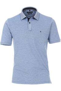 Casa Moda Casual Fit Polo shirt Korte mouw blauw/wit