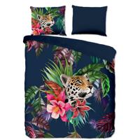 Dekbedovertrek Wild - Tweepersoons (200x200 cm) - Blauw Microvezel - Dessin: Bloemen, Dieren, Natuur - Pure - Dekbed-Discounter.nl
