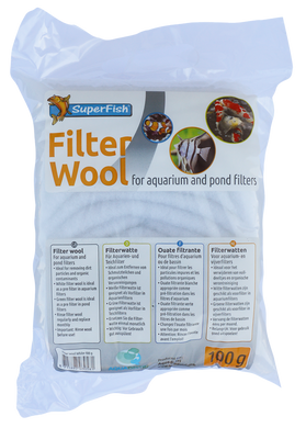 Filterwatten 100 gram wit (fijn)
