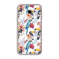 Bloemen tukan: Samsung Galaxy J4 Plus Transparant Hoesje