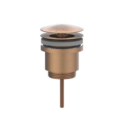 Design Afvoerplug IVY Always Open Geborsteld Mat Koper PVD