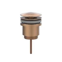 Design Afvoerplug IVY Always Open Geborsteld Mat Koper PVD
