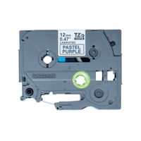 Brother TZe-MQF31 Labeltape pastel Kunststof Tapekleur: Pastellila Tekstkleur: Zwart 12 mm 4 m