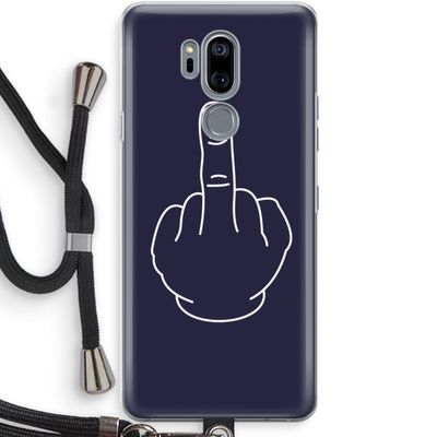 F**k U: LG G7 Thinq Transparant Hoesje met koord