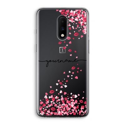 Hartjes en kusjes: OnePlus 7 Transparant Hoesje