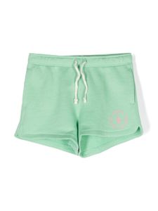 POLO RALPH LAUREN KIDS short en coton à logo imprimé - Vert
