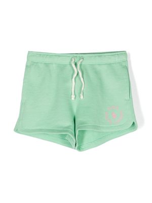 POLO RALPH LAUREN KIDS short en coton à logo imprimé - Vert