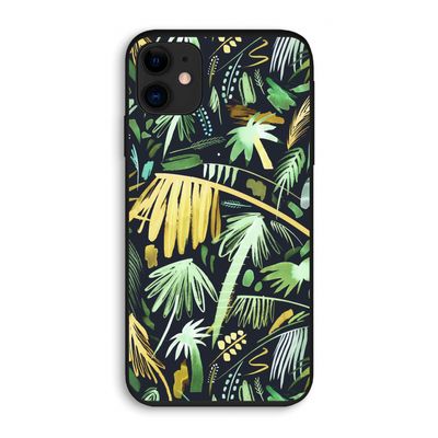 Tropical Palms Dark: iPhone 11 Biologisch afbreekbaar hoesje
