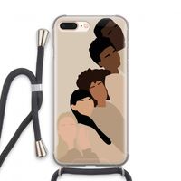 Sweet creatures: iPhone 7 PLUS Transparant Hoesje met koord