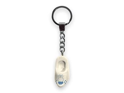 Nijntje sleutelhanger klomp 4cm wit/blau