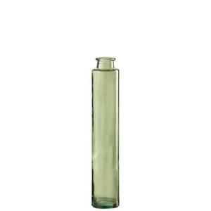 J-Line vaas Azalea - glas - groen - 6 stuks