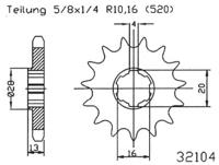 ESJOT Sprocket 520 13z standard