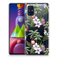 Samsung Galaxy M51 | TPU Hoesje | Flamingo Palms