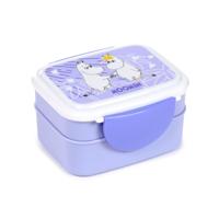 Moomin Lila Clip Bento Box Lunchtrommel met bestek
