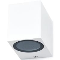 LED Tuinverlichting Buitenlamp - Vierkant GU10 Fitting - Mat Wit Aluminium