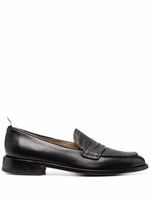 Thom Browne mocassins à étiquette RWB - Noir