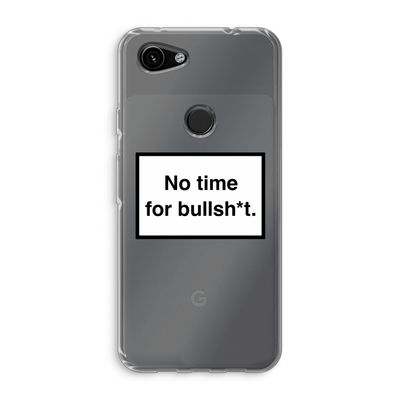No time: Google Pixel 3a Transparant Hoesje