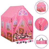 VidaXL Kinderspeeltent met 250 ballen 69x94x104 cm roze