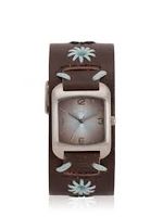 Horlogeband Fossil JR9066 Leder Donkerbruin 16mm