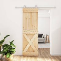 Schuifdeur met beslag 70x210 cm massief grenenhout