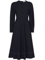 Proenza Schouler White Label robe en popeline à col v - Noir