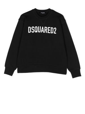DSQUARED2 KIDS sweat à logo imprimé - Noir