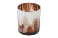 Theelichthouder rond Caja S zilver Countryfield - Countryfield