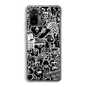 Vexx Black Mixtape: Xiaomi Redmi Note 10 Pro Transparant Hoesje
