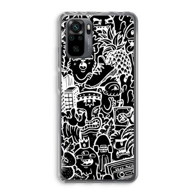 Vexx Black Mixtape: Xiaomi Redmi Note 10 Pro Transparant Hoesje