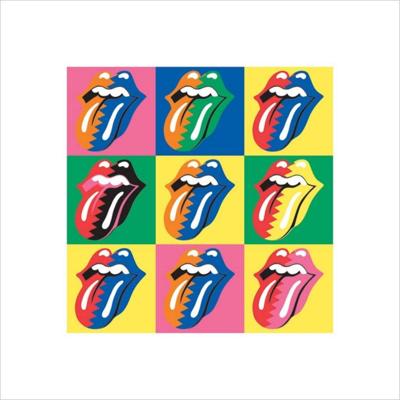 Kunstdruk The Rolling Stones Pop Art 40x40cm