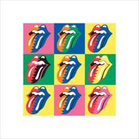Kunstdruk The Rolling Stones Pop Art 40x40cm