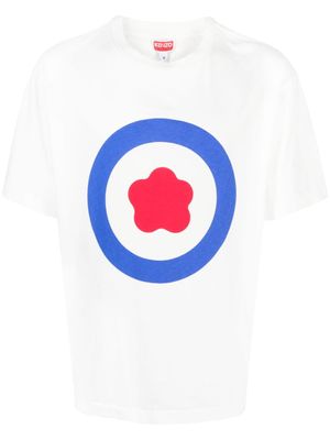 Kenzo t-shirt en coton à logo imprimé - Blanc