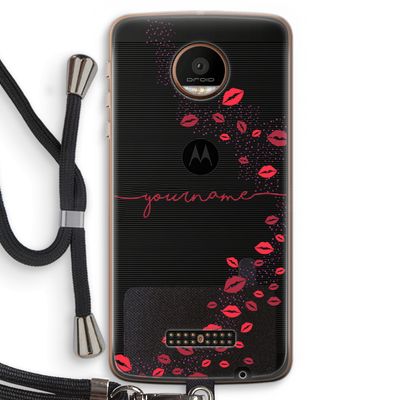 Kusjes: Motorola Moto Z Force Transparant Hoesje met koord
