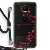Kusjes: Motorola Moto Z Force Transparant Hoesje met koord Kusjes: Motorola Moto Z Force Transparant Hoesje met koord