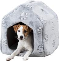 Trixie hondenmand / kattenmand huis nando lichtgrijs 40x40x45 cm - thumbnail