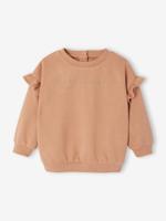 Personaliseerbare sweater voor babymeisjes pecannoot