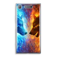 Fire & Ice: Sony Xperia XZ1 Transparant Hoesje