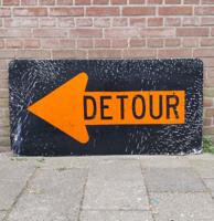 Detour Amerikaans Verkeersbord - 122 x 61cm - Origineel