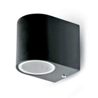 Smart LED Wandlamp - Wifi + Bluetooth - 5,5 Watt 345 lumen - Dimbaar - RGBWW - IP44 waterdicht - GU10 - Downlight - Zwart - Google Home, Amazon Alexa en Siri