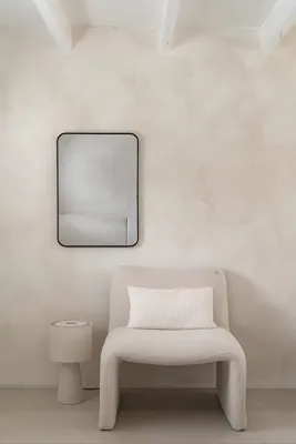 Rechthoekige spiegel 70×50 cm - Zwart