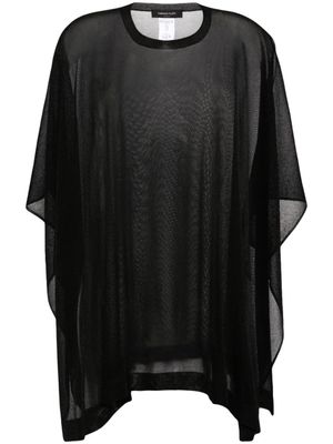 Fabiana Filippi cape en maille - Noir
