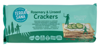 TerraSana Crackers Rozemarijn & Lijnzaad Crackers TerraSana Crackers Rozemarijn & Lijnzaad Crackers
