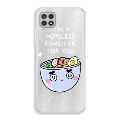 I'm A Hopeless Ramen-Tic For You: Samsung Galaxy A22 4G Transparant Hoesje