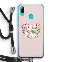 GRL PWR Flower: Huawei P Smart (2019) Transparant Hoesje met koord