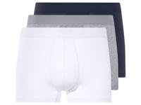 LIVERGY 3 heren boxers (Donkerblauw/grijs/wit, XL)
