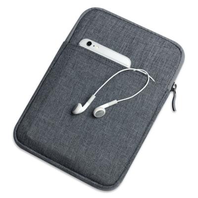 Schokbestendig canvas + ruimte katoen + pluche beschermende tas voor iPad Mini 5 2019 (marineblauw)