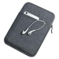 Schokbestendig canvas + ruimte katoen + pluche beschermende tas voor iPad Mini 5 2019 (marineblauw)