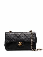 CHANEL Pre-Owned petit sac porté épaule Double Flap (1989-1991) - Noir - thumbnail